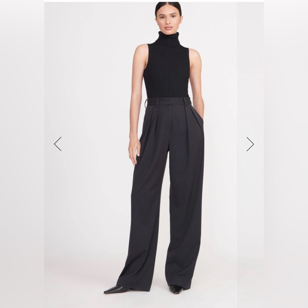 STAUD NWT LUISA PANT BLACK SUITING Trouser (size 6)